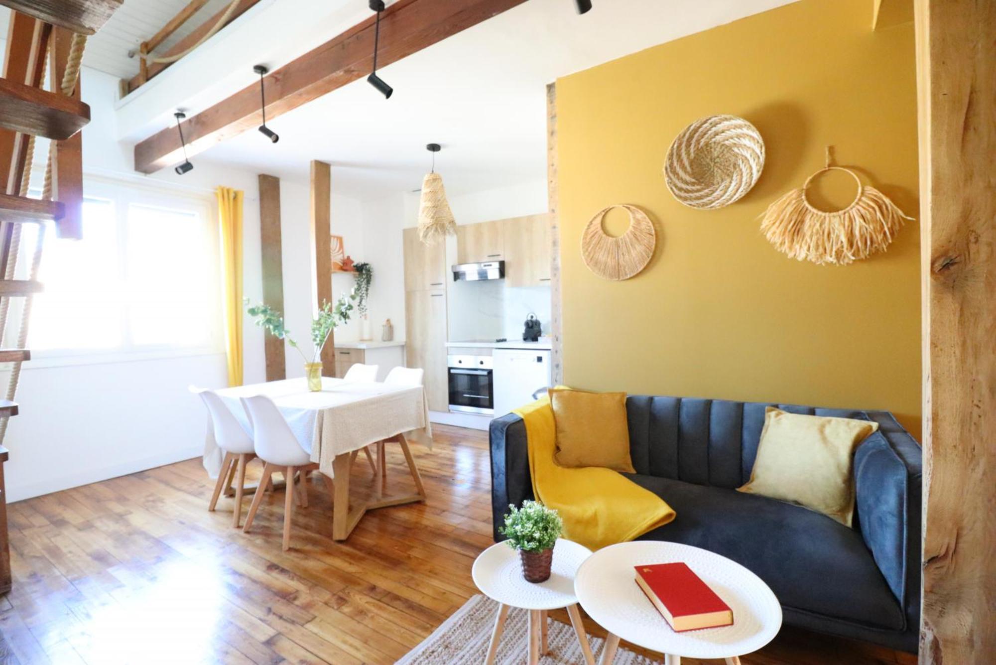 Le Boho - Charmant T3 Avec Climatisation Et Fibre Bergerac Habitación foto